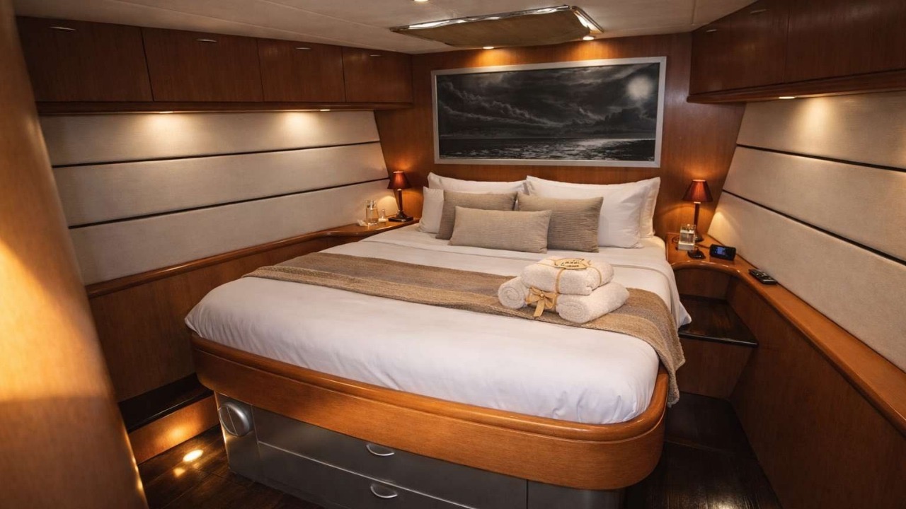 Master Cabin — Island double · En-suite · Air conditioning