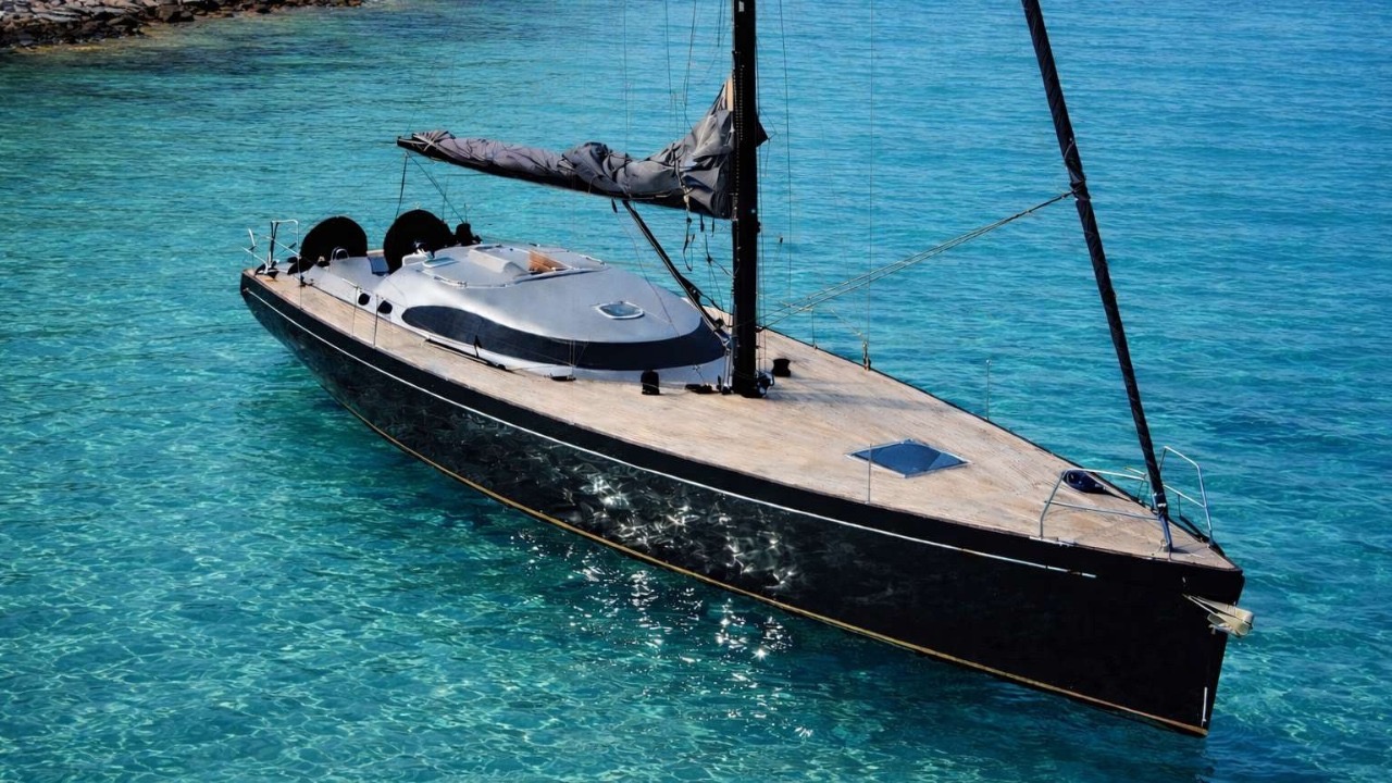 Gemini 52 Med from above in turquoise Mediterranean water